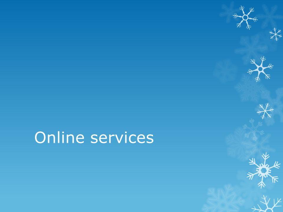 Online services