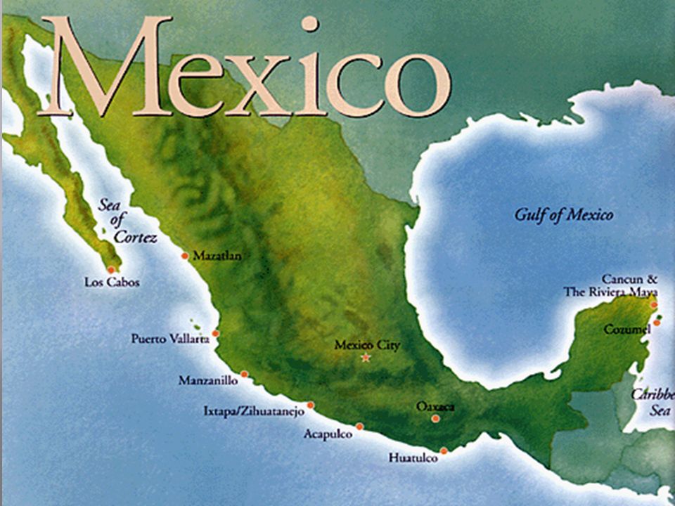 Мексика на карте мира