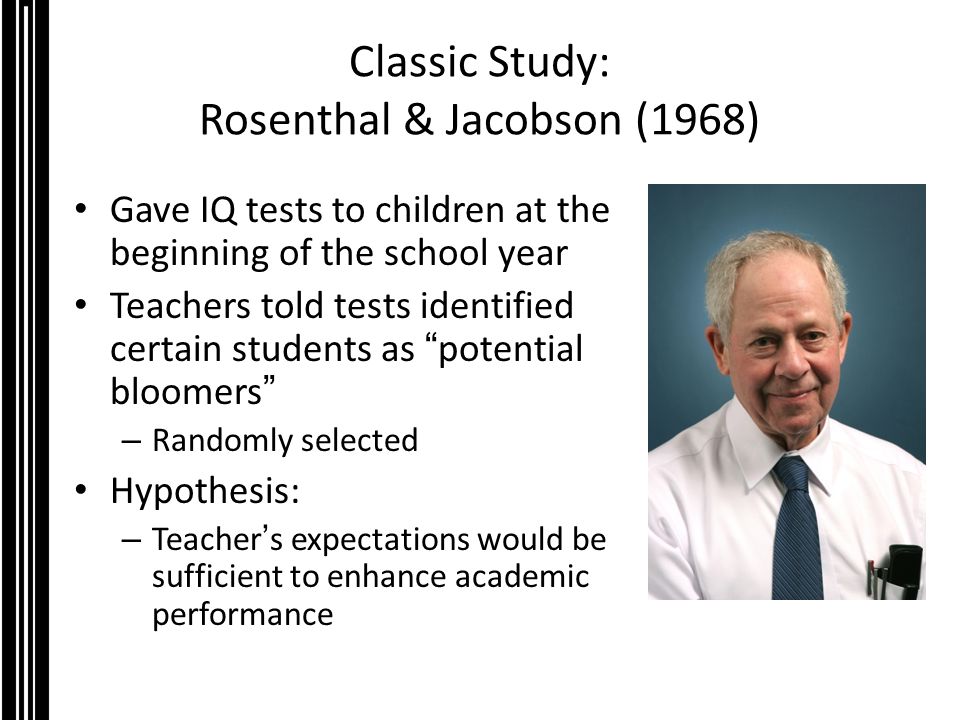 rosenthal and jacobson experiment