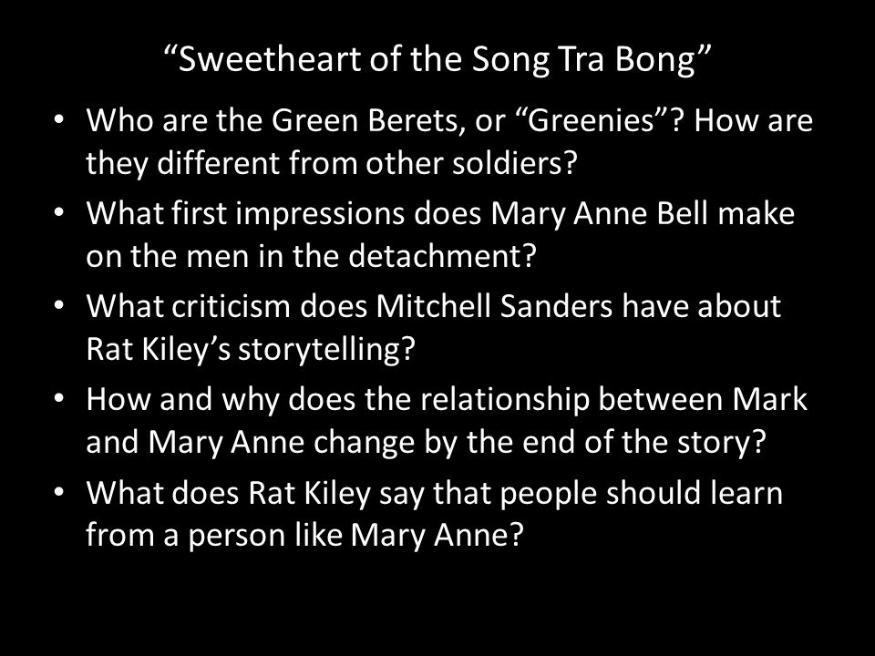 Wednesday September 30 “Sweetheart of the Song Tra Bong” - ppt download