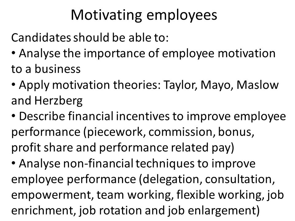 importance of employee motivation in an organisation