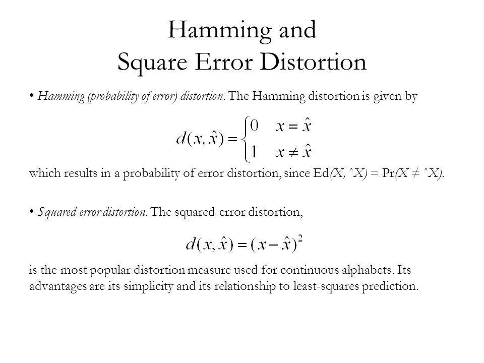 rate distortion