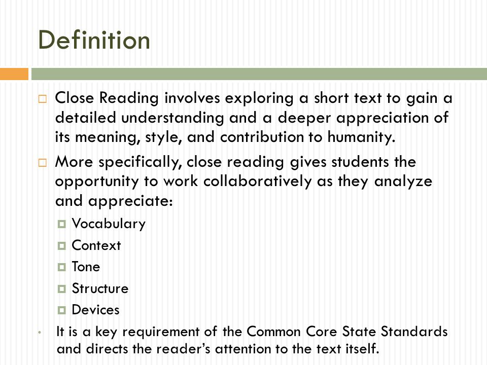 close reading letting texts speak for themselves ppt download close reading definition