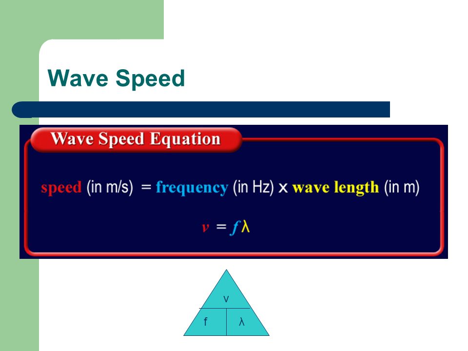 GCSE Physics Wave Speed (v=fλ) Questions and Answers