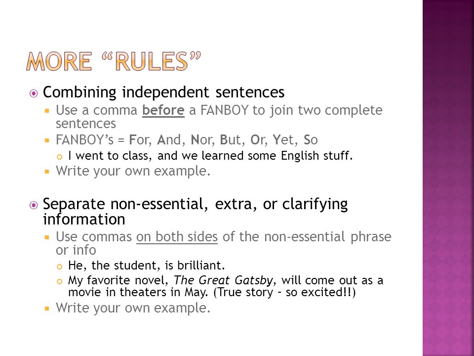 Use Commas To Separate Items In A Series Write A Sentence Listing Three Things You Have In Your Backpack Or On Your Person Right Now Use Commas Ppt Download Use Commas To Separate Items In A Series Write A Sentence Listing Three Things You Have In Your Backpack Or On Your Person Right Now Use Commas Ppt Download