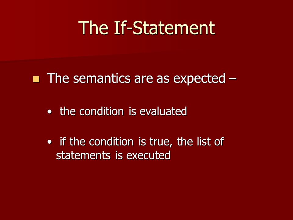 Computer Science 101 If Statement. Python Relational Operators. - ppt ...