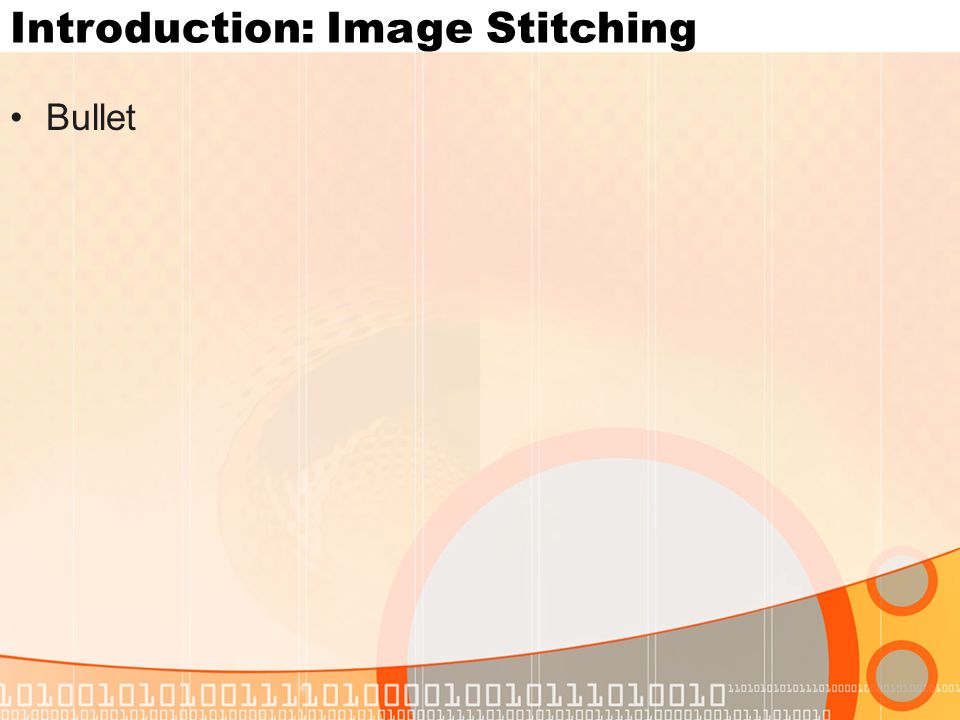 Introduction: Image Stitching Bullet
