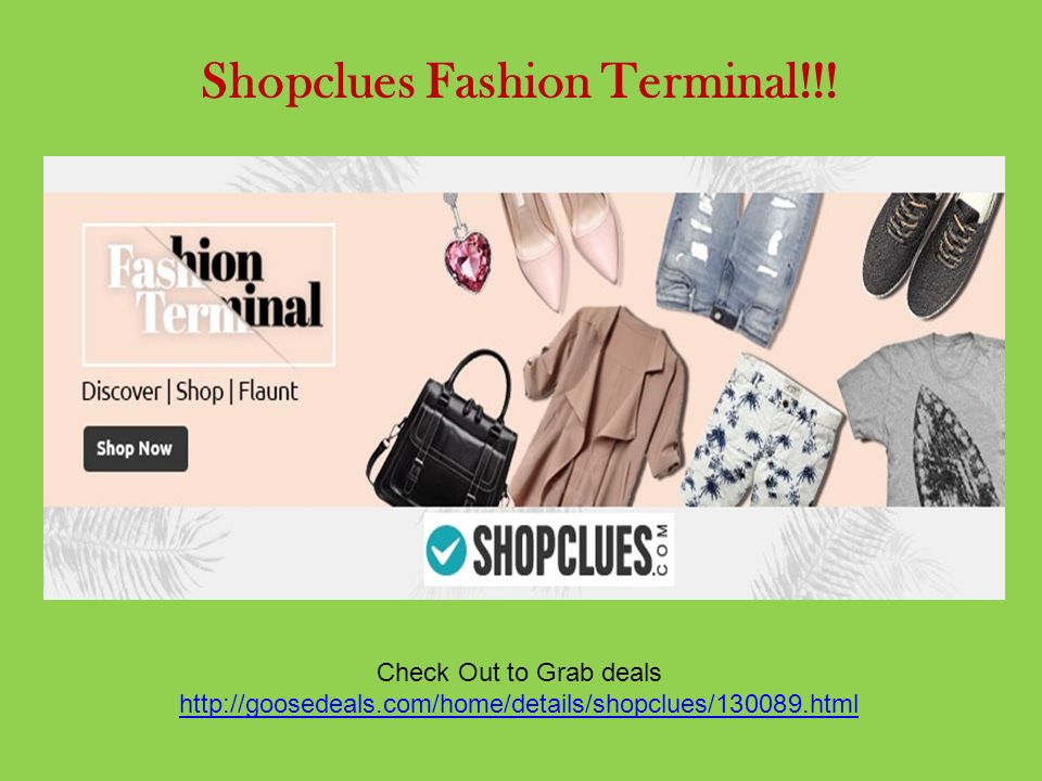 Shopclues Fashion Terminal!!.