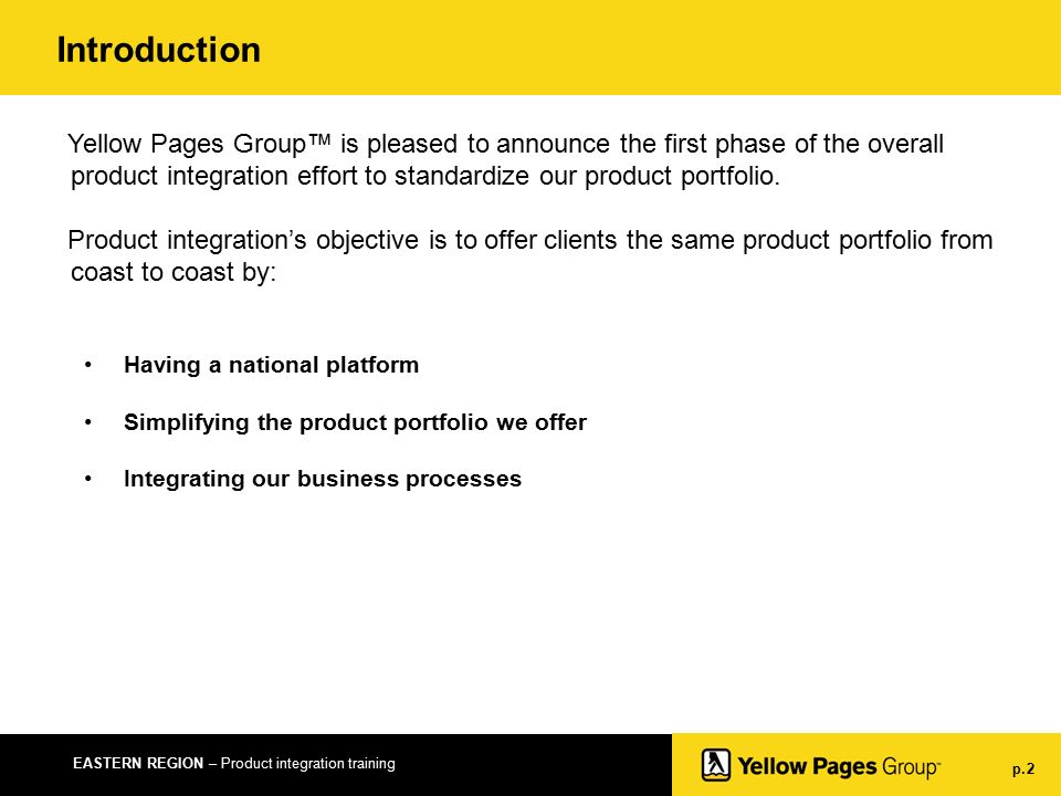 eastern region product integration training product integration product integration