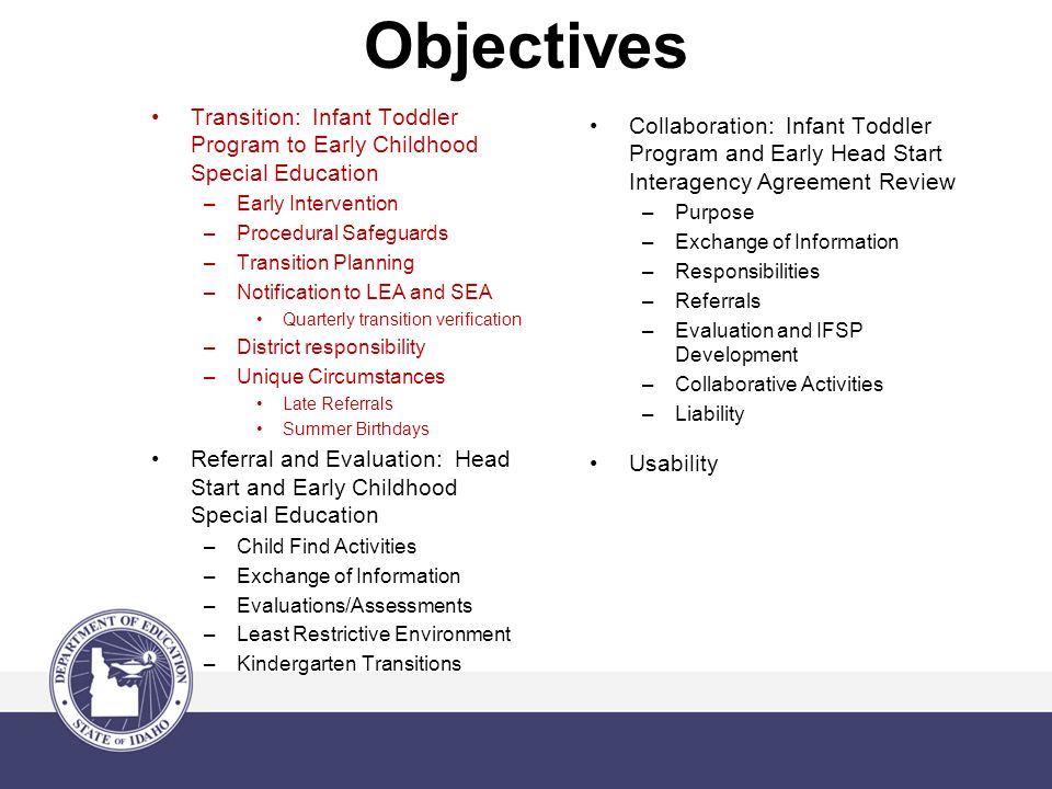 Procedural Safeguards In Special Education Montana Office Of >> Developing Strong Transition Protocols Infant Toddler Program Head Procedural Safeguards In Special Education Montana Office Of >> Developing Strong Transition Protocols Infant Toddler Program Head