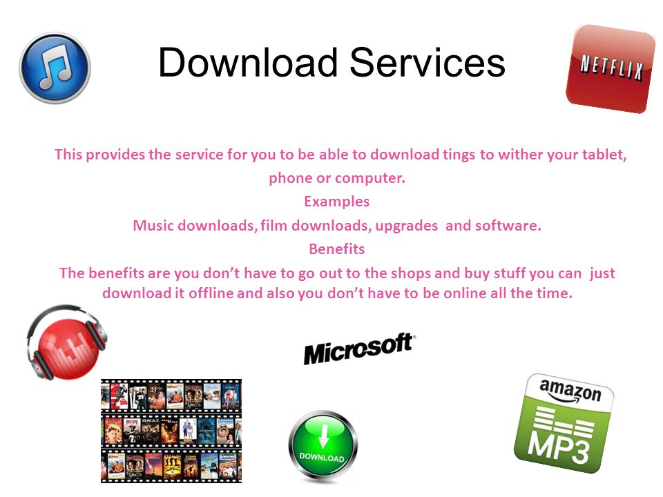 online services online services are services that help you via the download service
