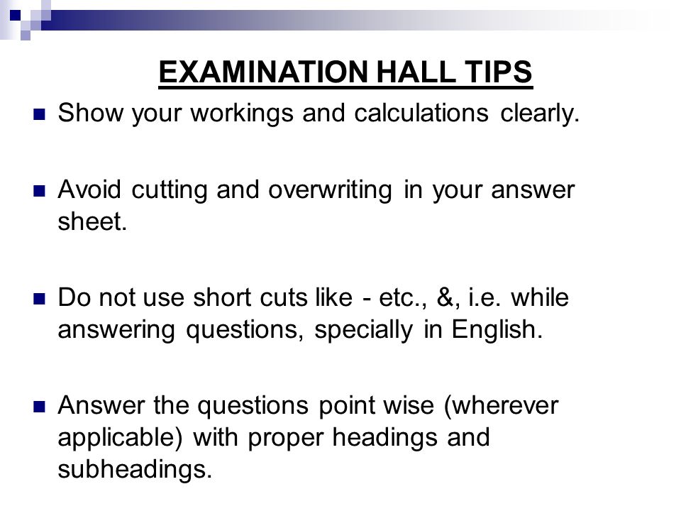 Image result for exam tips for students in english