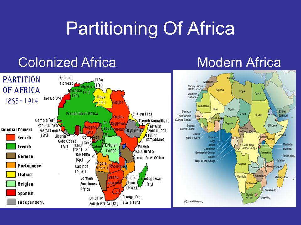 Partitioning Of Africa Colonized Africa Modern Africa