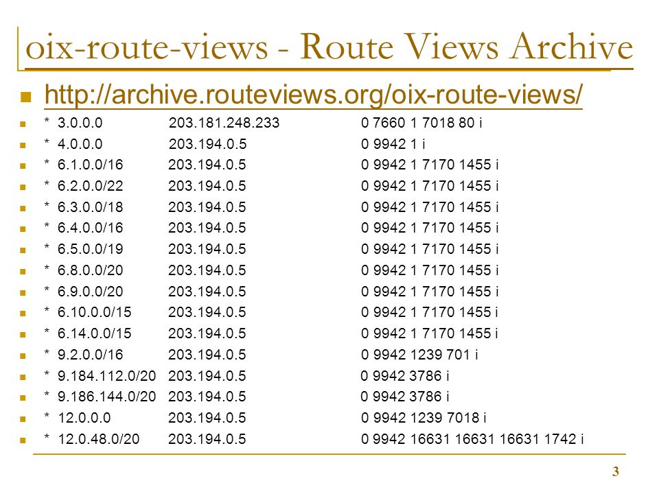 oix-route-views - Route Views Archive   * i * i * / i * / i * / i * / i * / i * / i * / i * / i * / i * / i * / i * / i * i * / i 3