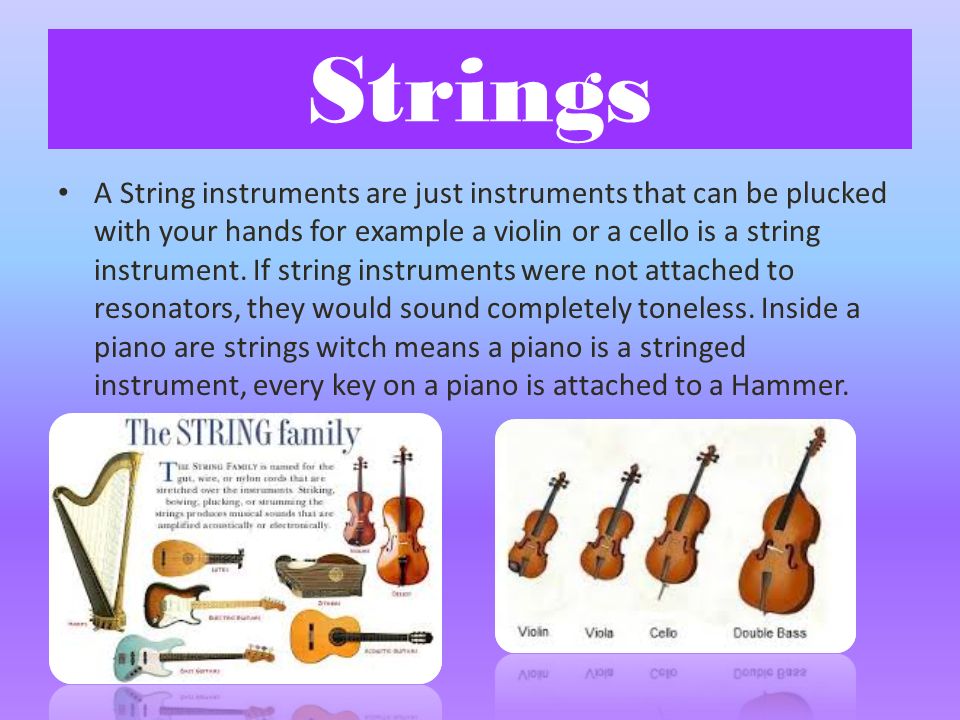 Orchestra Kyandra Gayle Strings A String Instruments Are Just Instruments That Can Be Plucked With Your Hands For Example A Violin Or A Cello Is A String Ppt Download String instruments exist in almost all musical cultures. orchestra kyandra gayle strings a