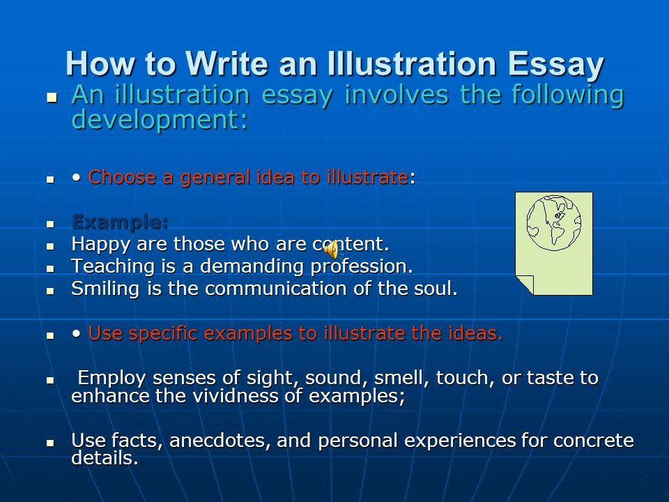 What Is an Illustration Essay.
