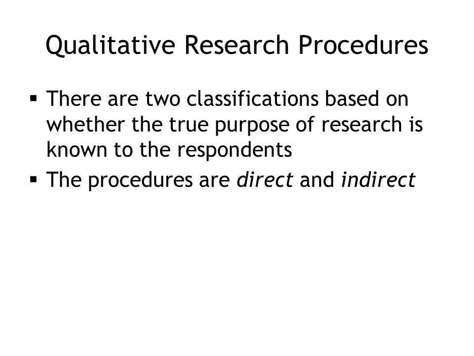 rationale for using qualitative research methods