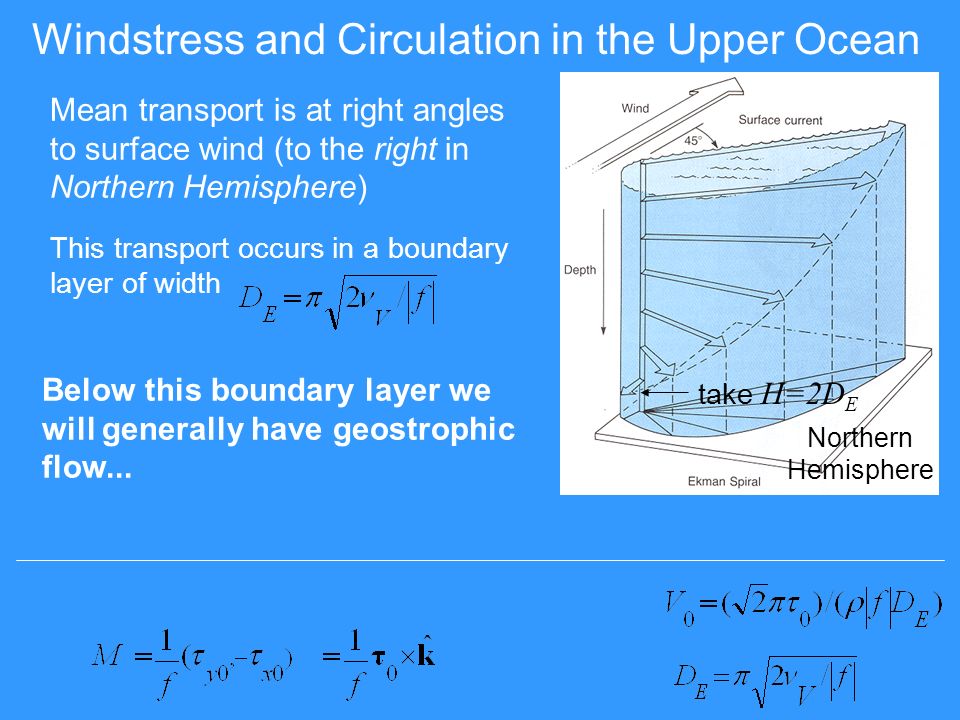 EVAT 554 OCEAN-ATMOSPHERE DYNAMICS UPWELING AND DOWNWELLING; EKMAN TRANSPORT LECTURE 14 (Reference: Peixoto & Oort, Chapter 8,10) - ppt download