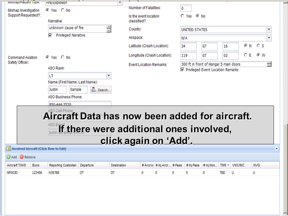Aircraft Data has now been added for aircraft.