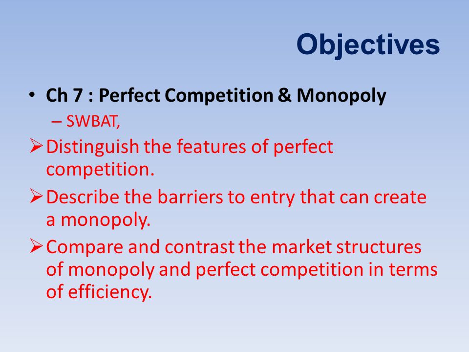 features of pure competition
