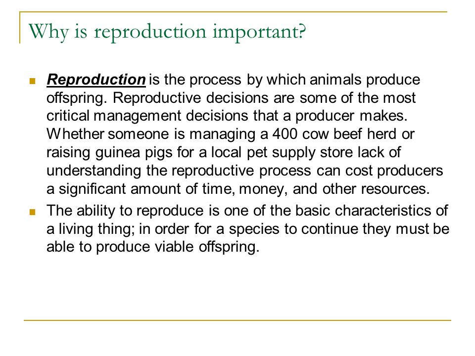 Unit Animal Science. Problem Area Animal Reproduction. - ppt download