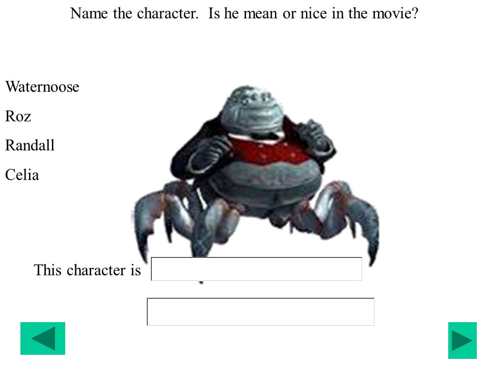 a story about the movie monsters inc draw a line to the name of