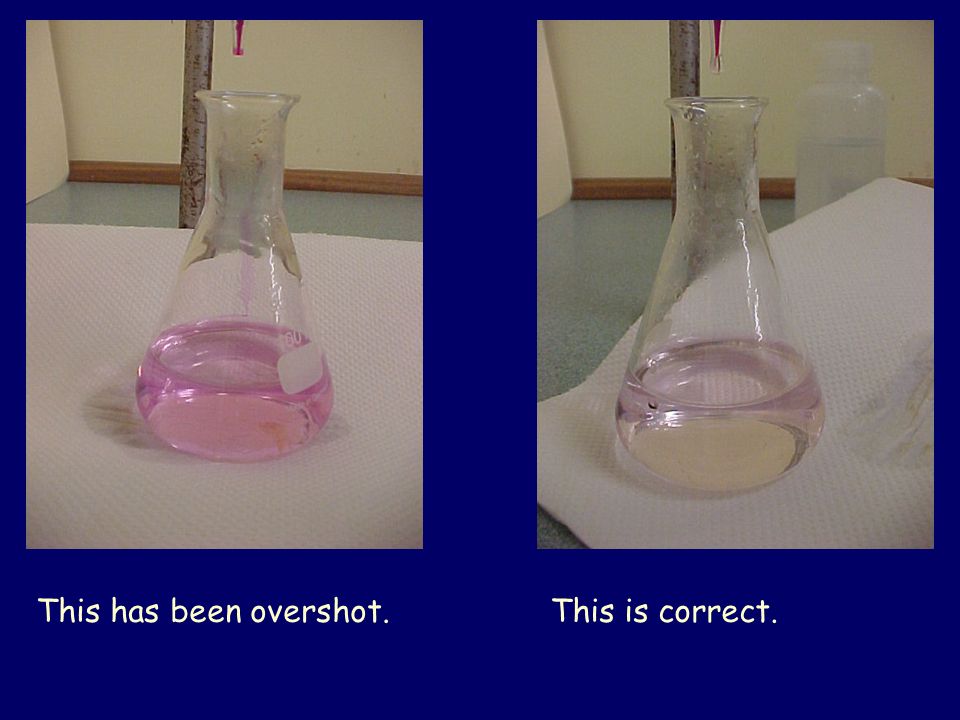 overshot titration quotation
