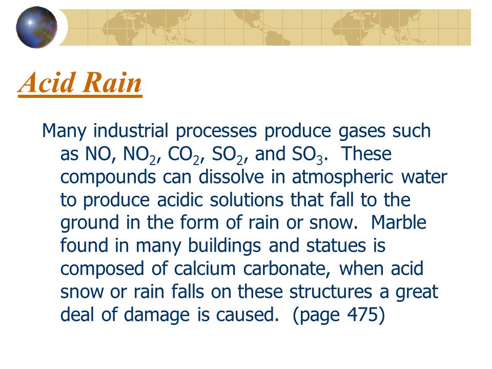 What Type Of Effects Do Acid Rain Has On Monuments Quora