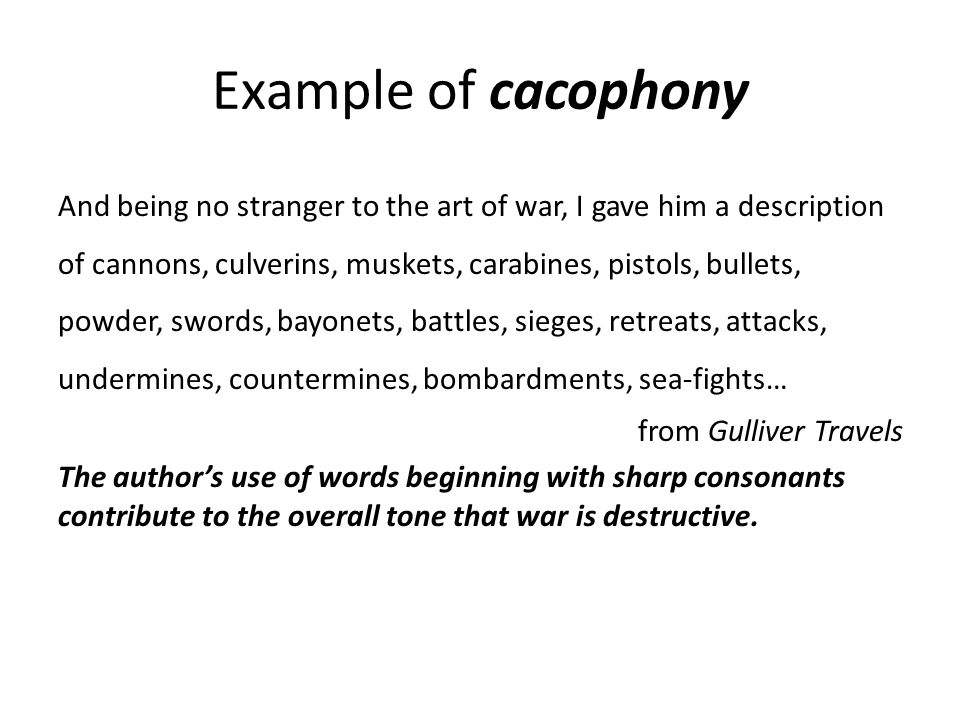Cacophony meaning