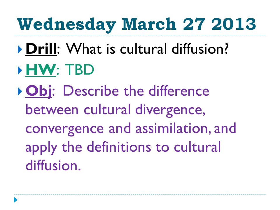 definition for cultural divergence