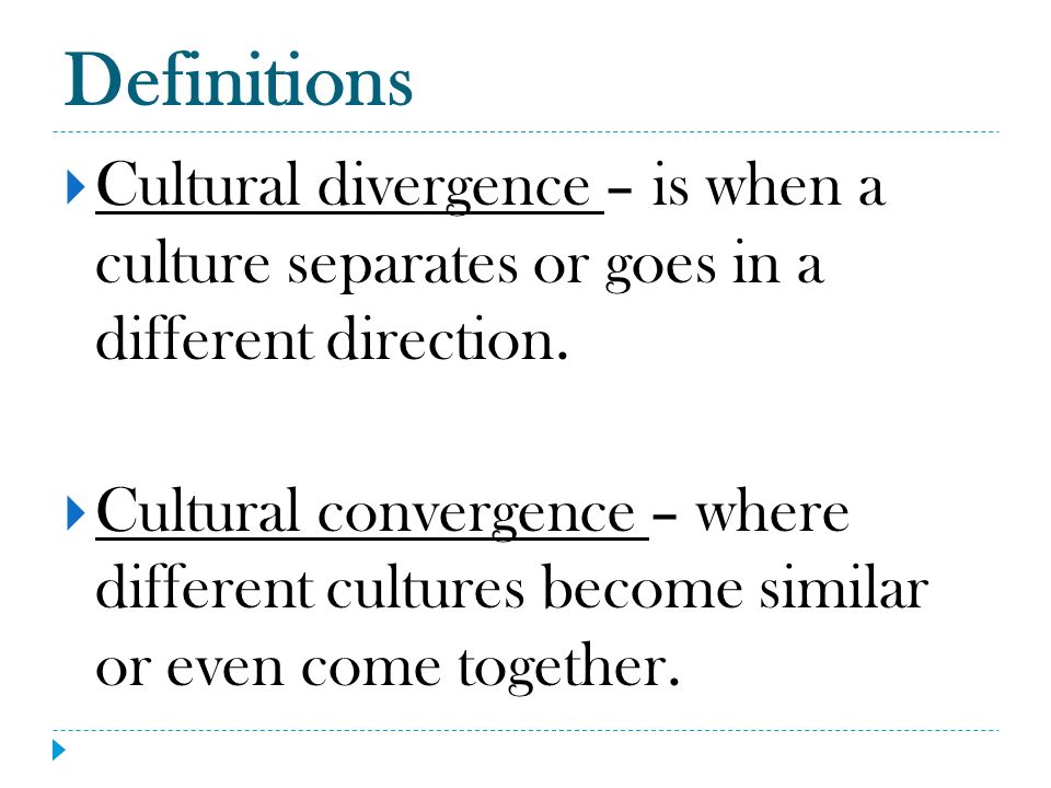 what is cultural convergence