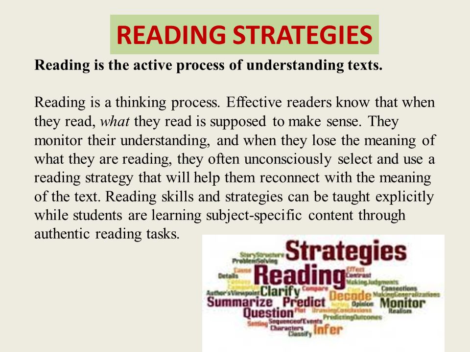 WHAT IS READING  Reading is the active process of understanding