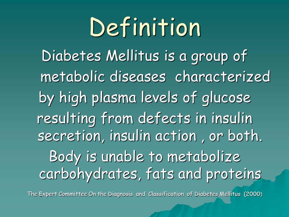 diabetes mellitus definition kurz)