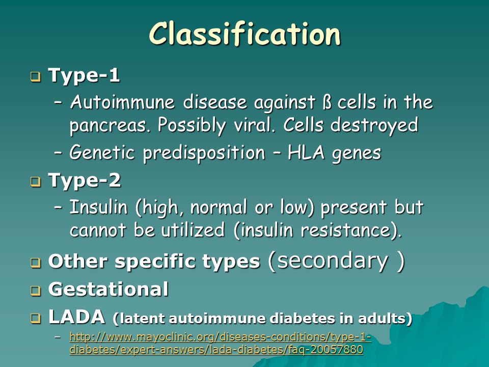 diabetes mellitus definition and classification)