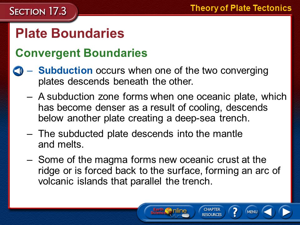 Plate Boundaries Convergent Boundaries Theory of Plate Tectonics