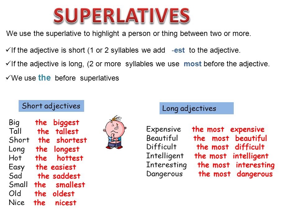 Superlative adjective for interesting
