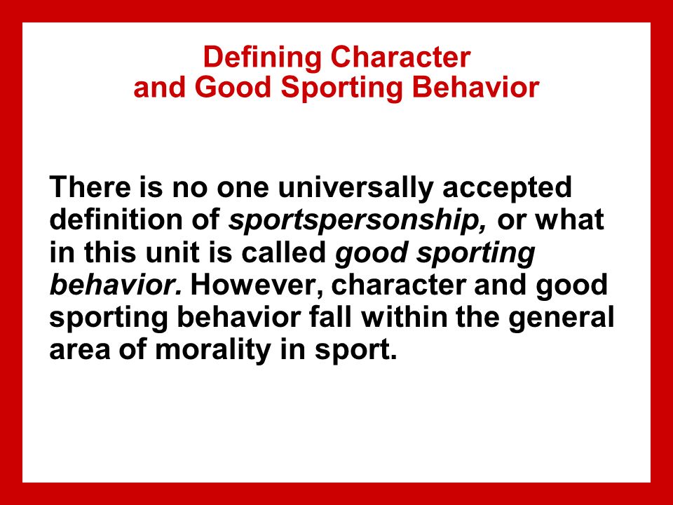 sports behavior