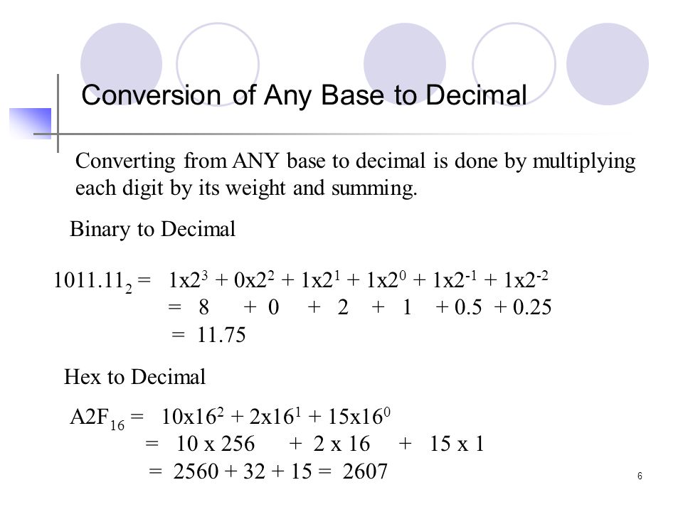 ECE 2110: Introduction to Digital Systems Number Systems: conversions. -  ppt download