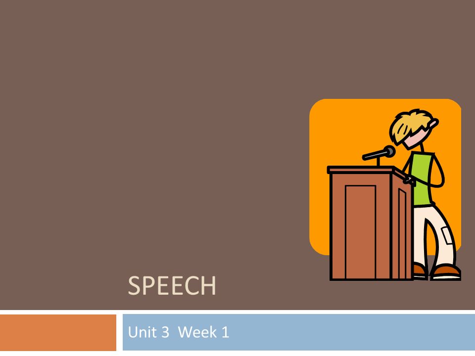 Speech unit