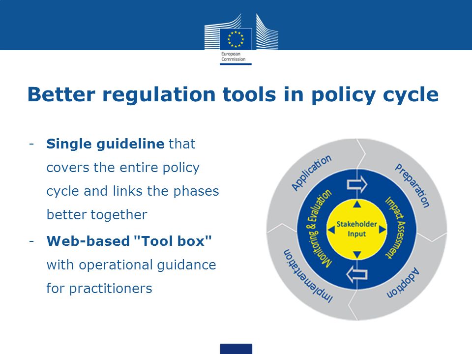 Better regulation in the Commission Jonathon Stoodley Head of Unit C.1  Evaluation, Regulatory Fitness and Performance Secretariat General of the  European. - ppt download