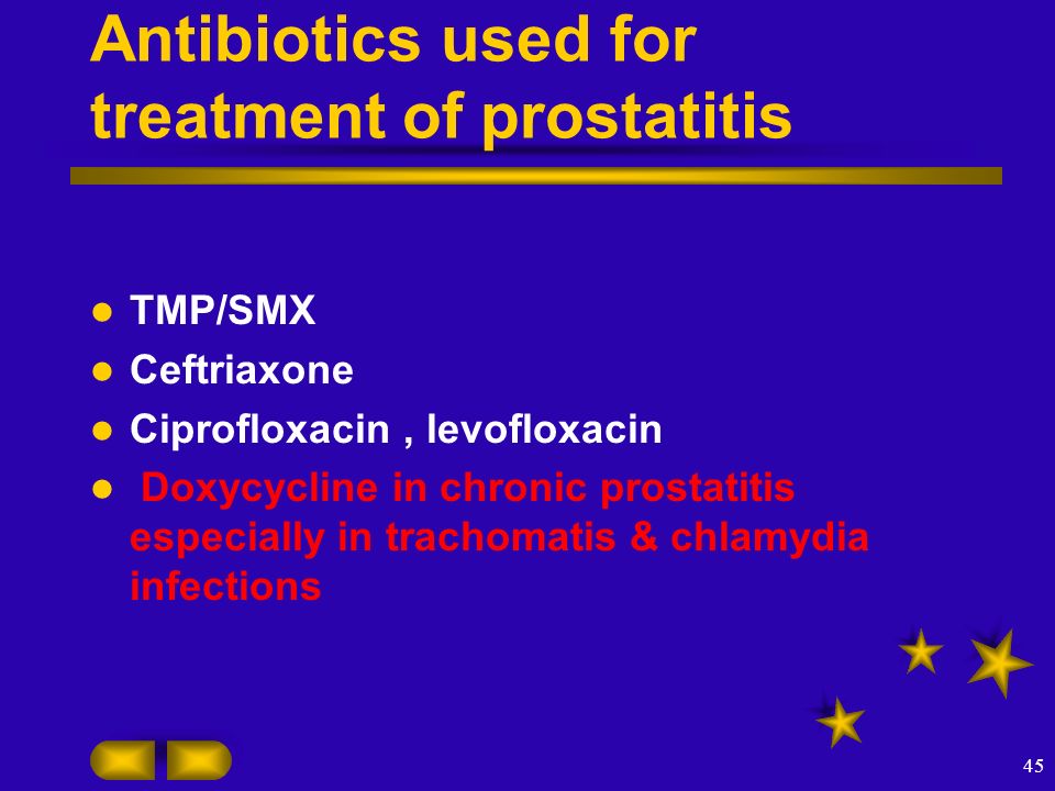 doxycycline dosage for chronic prostatitis