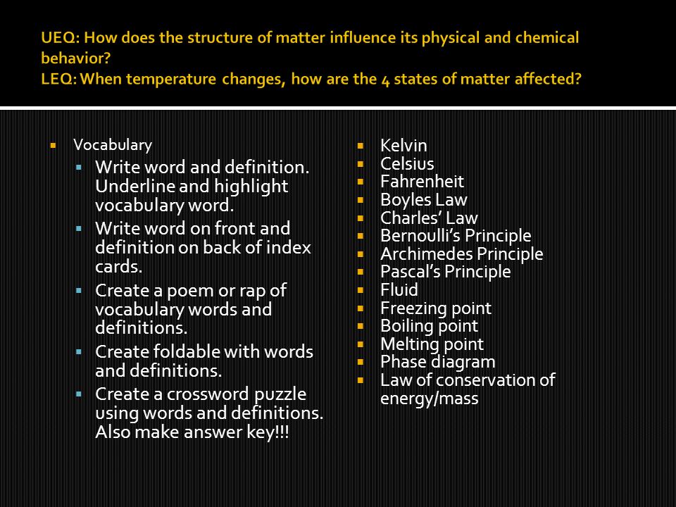 Concept LEQ When Temperature Changes How Are The 4