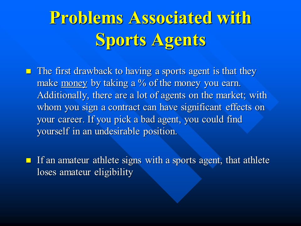 how do sports agencies make money