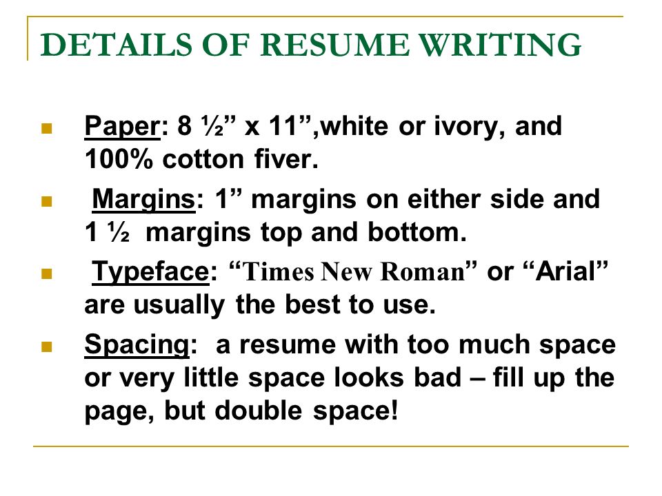 resume writing workshop introduction you only get one chance to