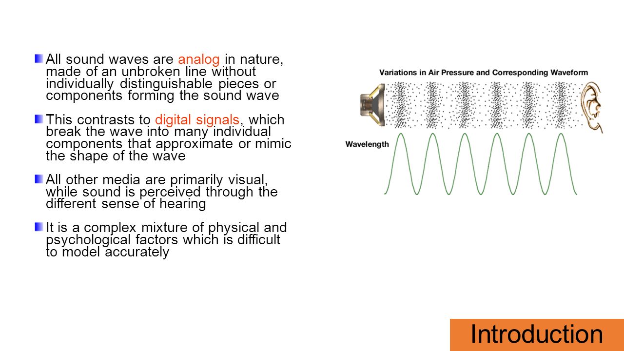audio revamped version introduction all sound waves are analog in