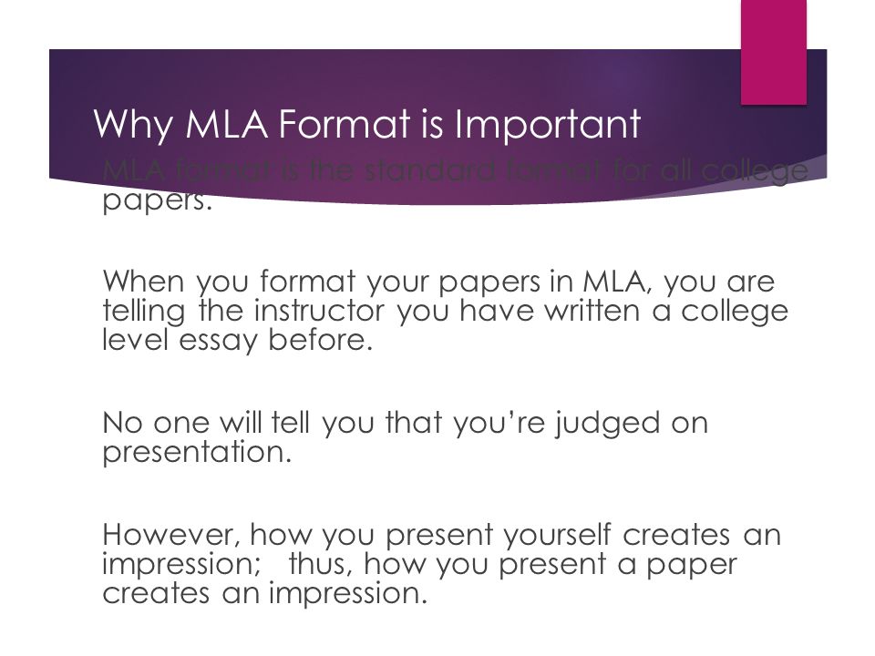 Mla Format How Your Essays Should Look Why Mla Format Is Important Mla Format Is The Standard Format For All College Papers When You Format Your Papers Ppt Download Mla Format How Your Essays Should Look Why Mla Format Is Important Mla Format Is The Standard Format For All College Papers When You Format Your Papers Ppt Download