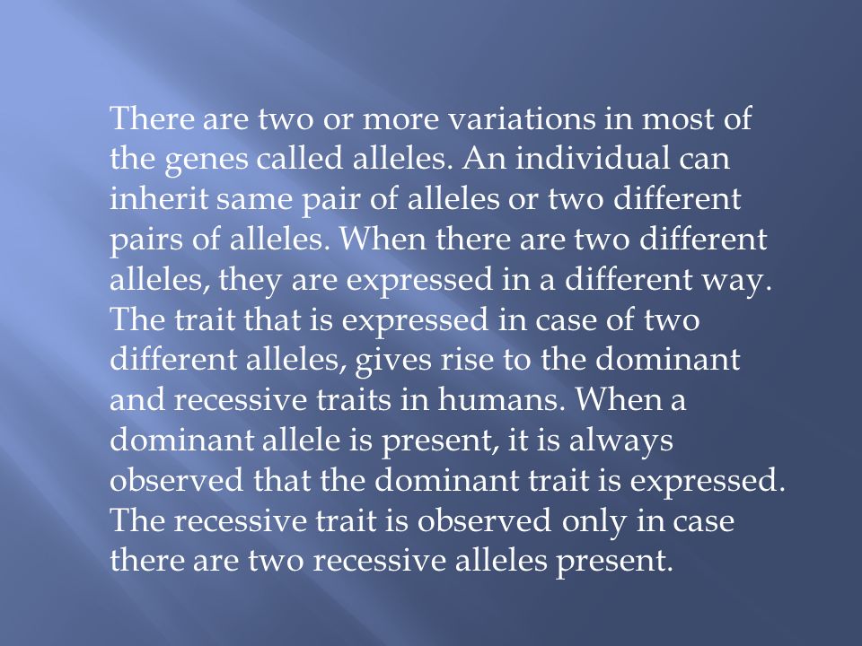 list of dominant traits in humans list of dominant traits in humans