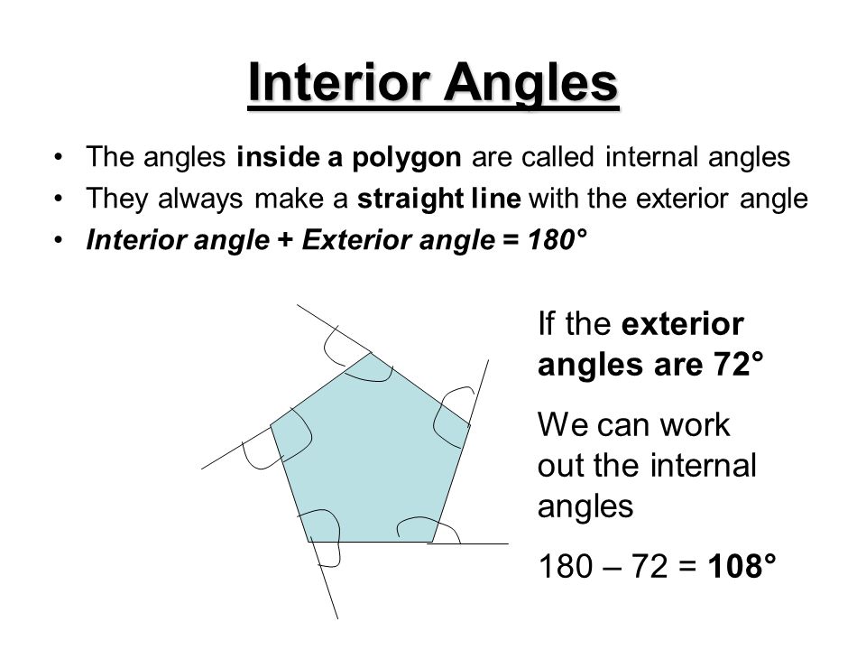 How To Work Out The Interior Angle Of A Polygon