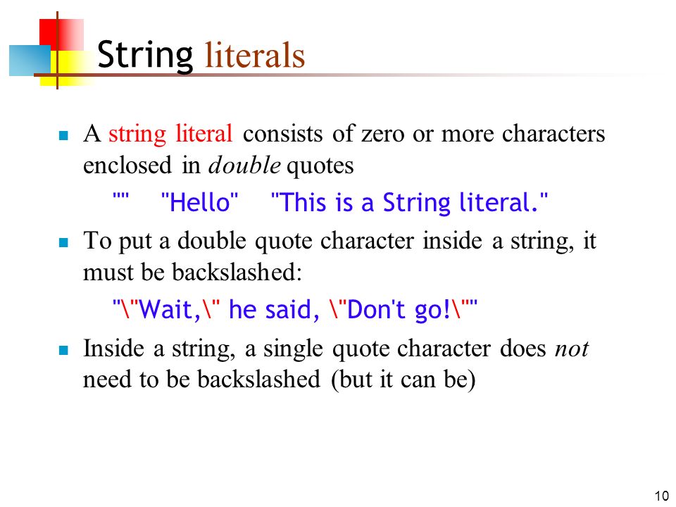 17-Mar-16 Characters and Strings. 2 Characters In Java, a char is a  primitive type that can hold one single character A character can be: A  letter or. - ppt download