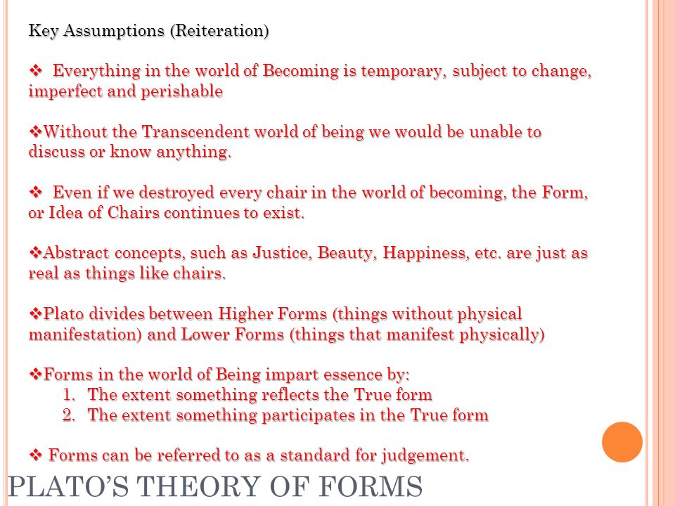 r eality according to p lato today s lecture in this presentation